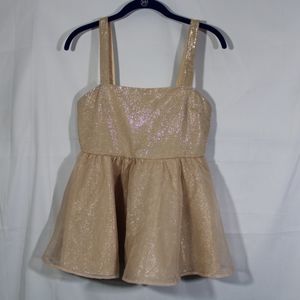 English Factory Women’s Sparkle Glitter Empire Tulle Top Size Small NWOT.